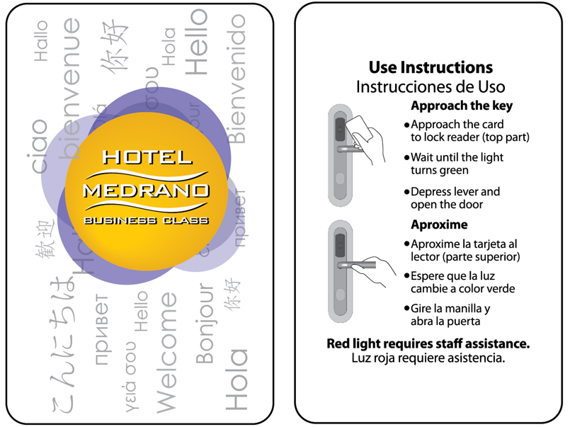Ejemplo de credencial RFID personalizada