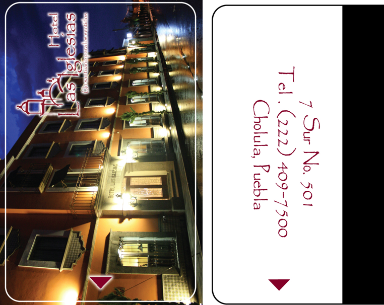Tarjeta personalizada para habitación de hotel